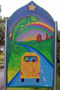 Back of Welcome Sign to Nimbin